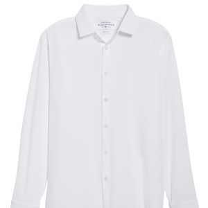 MIZZEN+MAIN Manhattan Trim Fit Shirt White Large